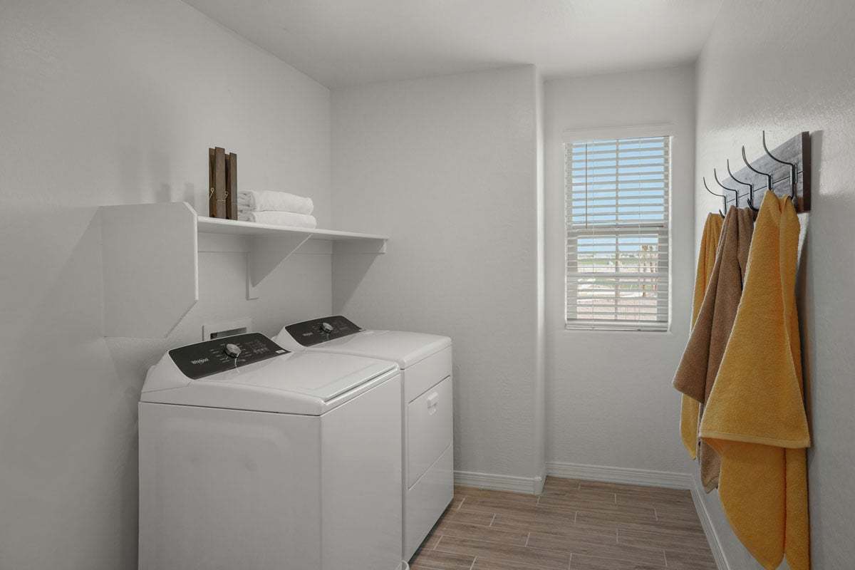 Plan 2373 Modeled - Upstairs laundry room