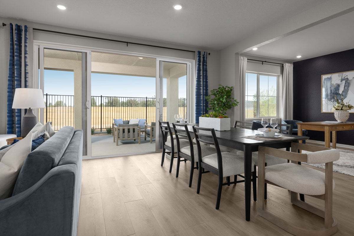 Plan 3119 Modeled - Optional quad doors at great room