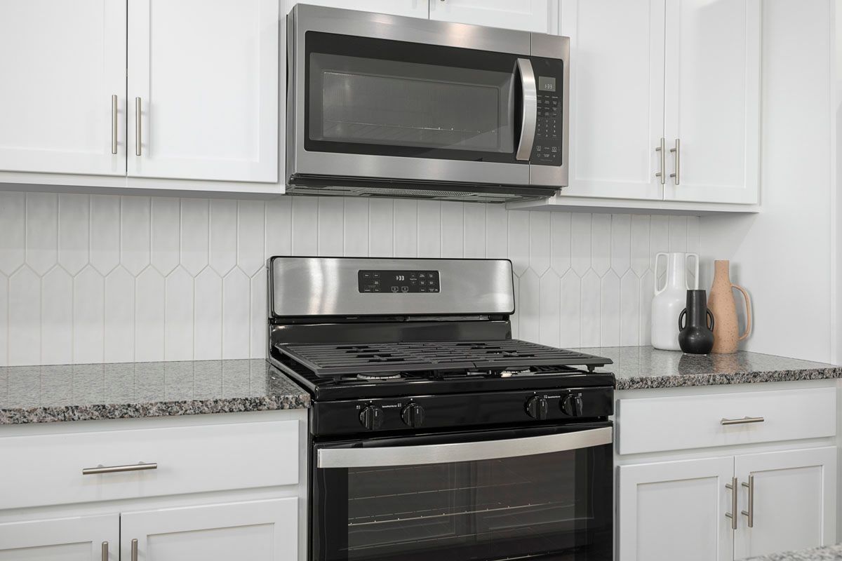Plan 2221 Modeled - Recessed-panel birch cabinets