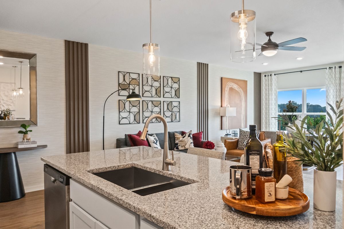 Plan 1463 Modeled - Kitchen island