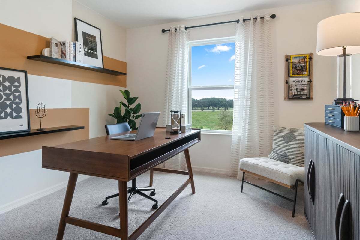 Plan 1463 Modeled - Spacious secondary bedrooms