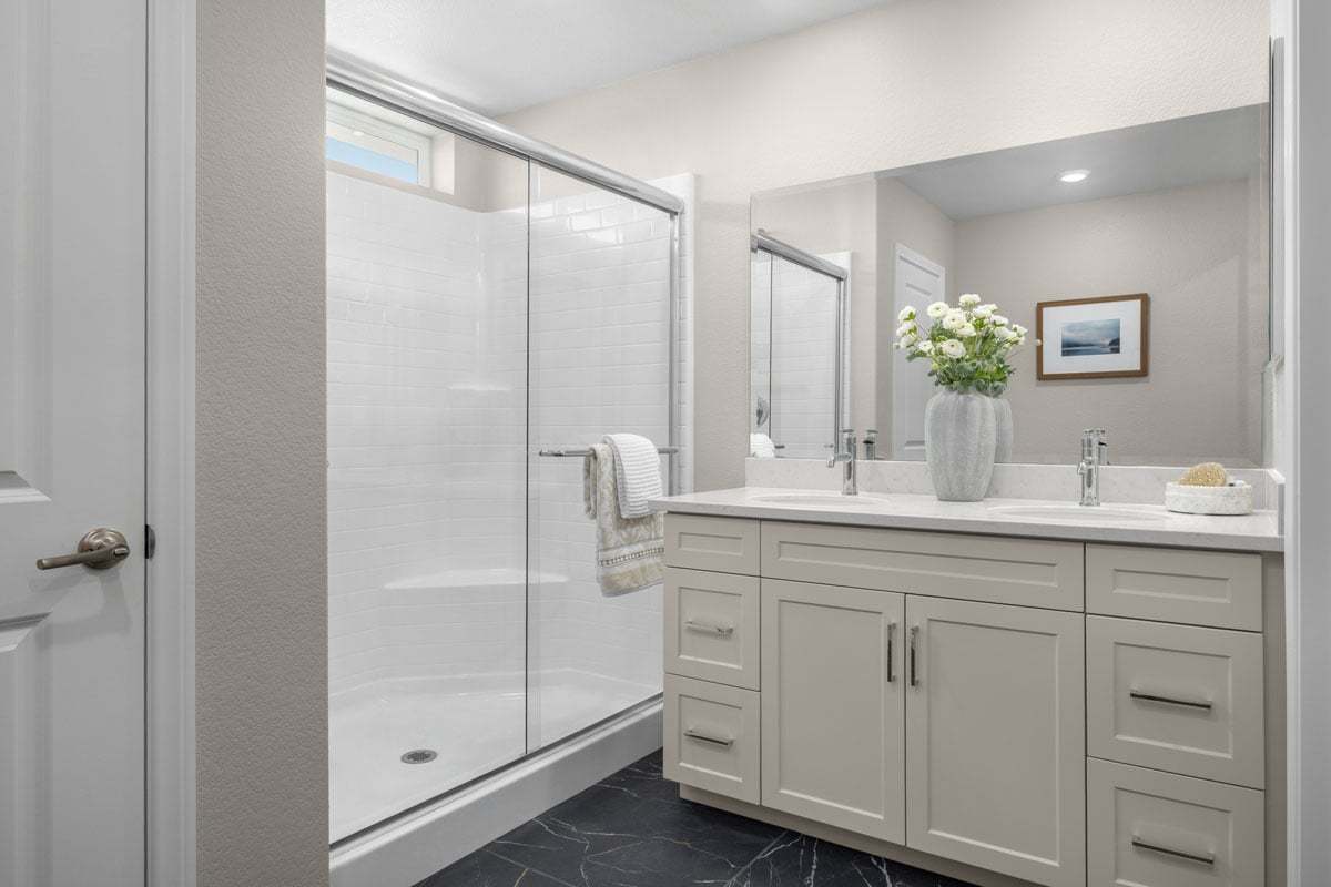 Plan 2429 Modeled - Dual-sink vanity at primary bath
