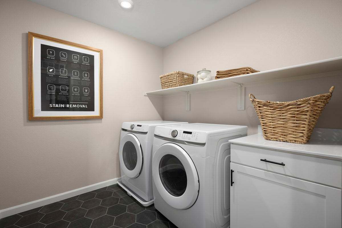 Plan 2554 Modeled - Upstairs laundry room