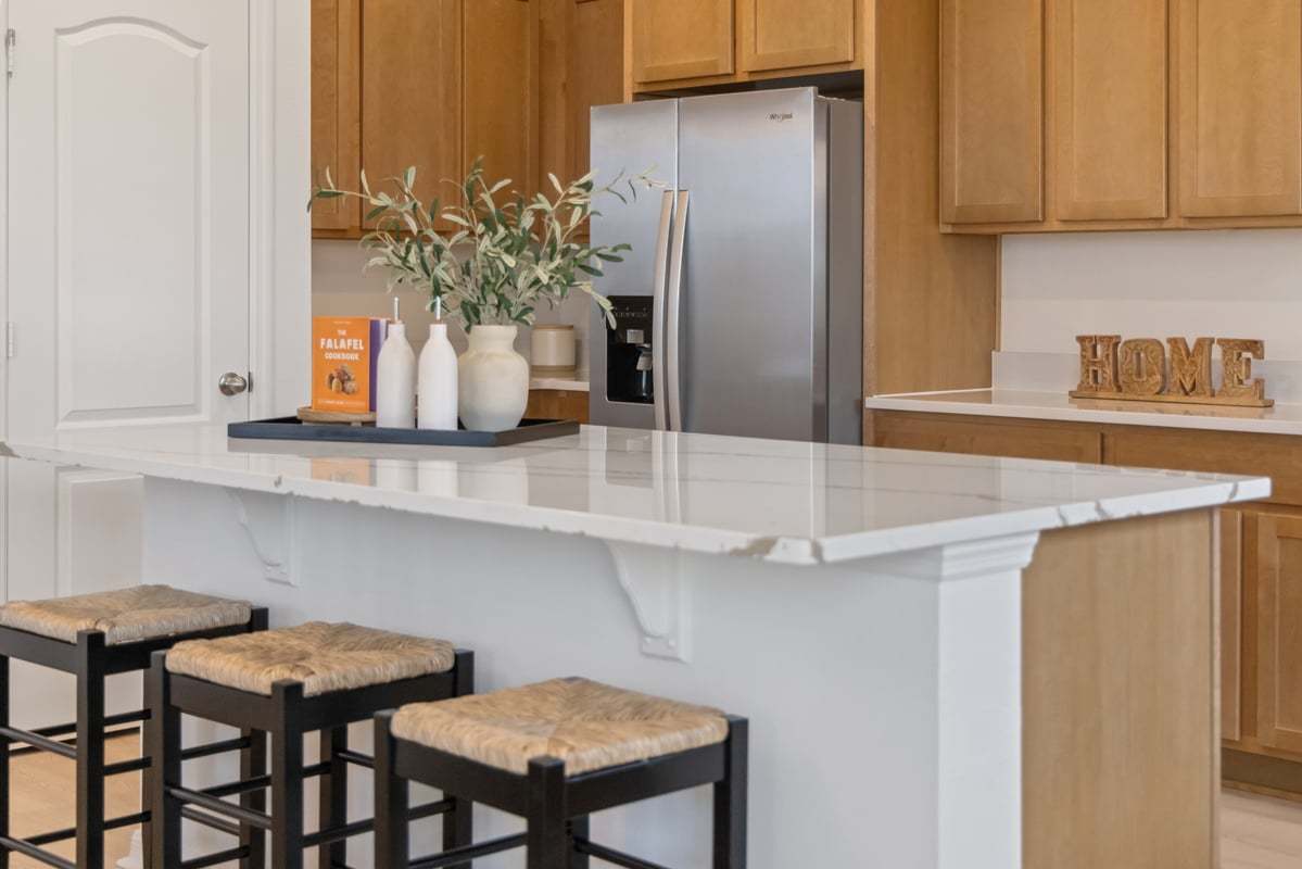 Plan 2387 Modeled - Kitchen island