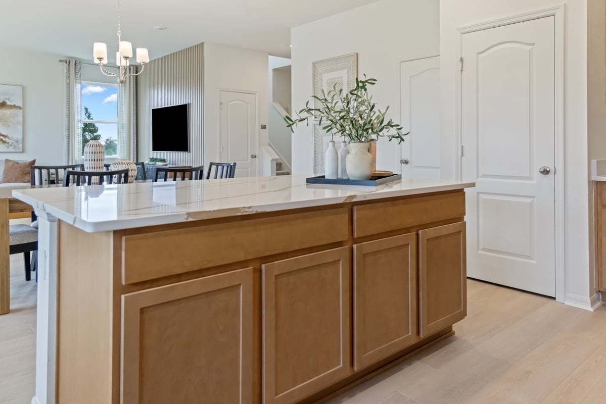 Plan 2387 Modeled - Shaker-style kitchen cabinets