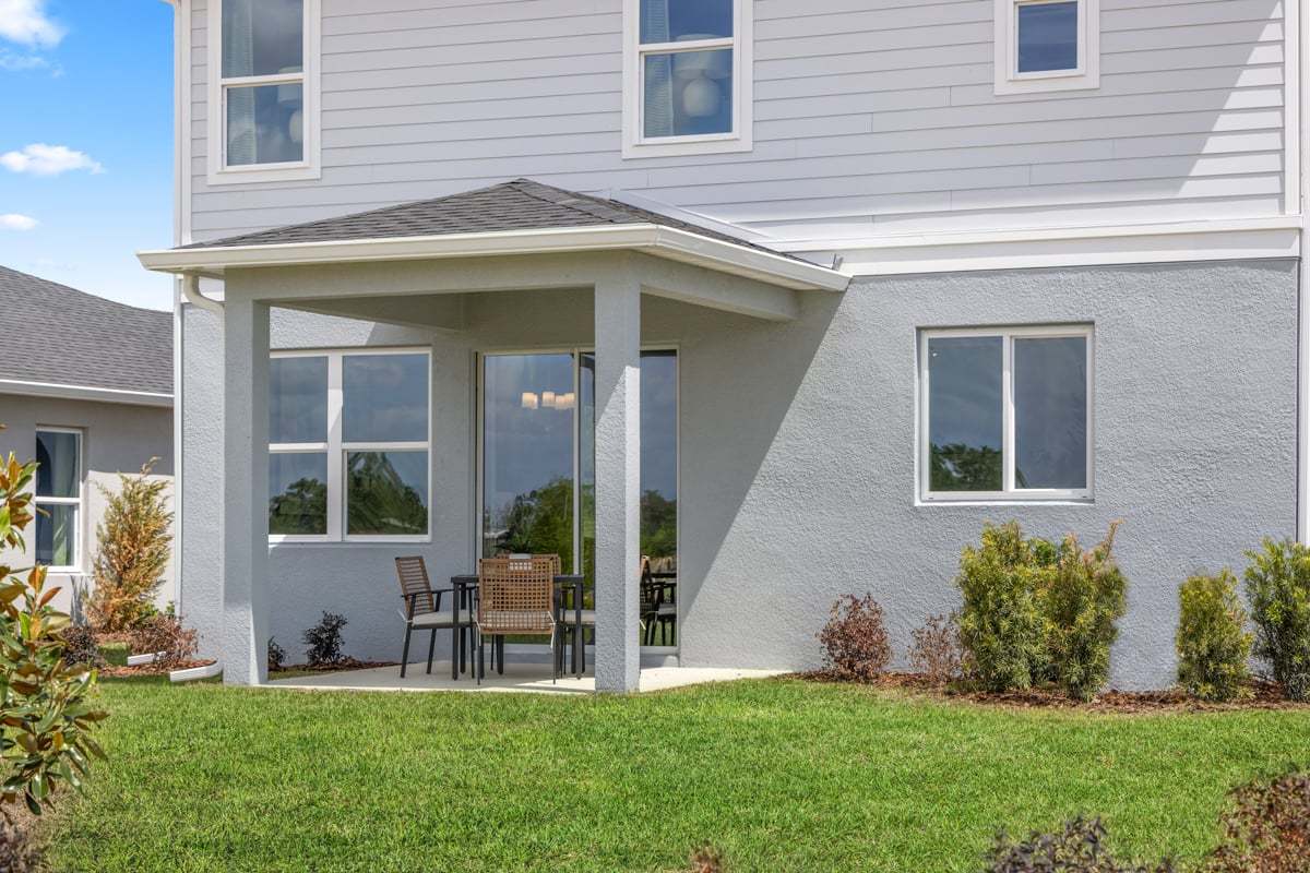 Plan 2107 Modeled - Covered patio
