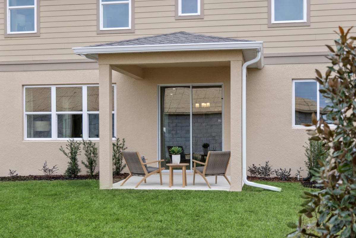 Plan 2387 Modeled - Covered patio
