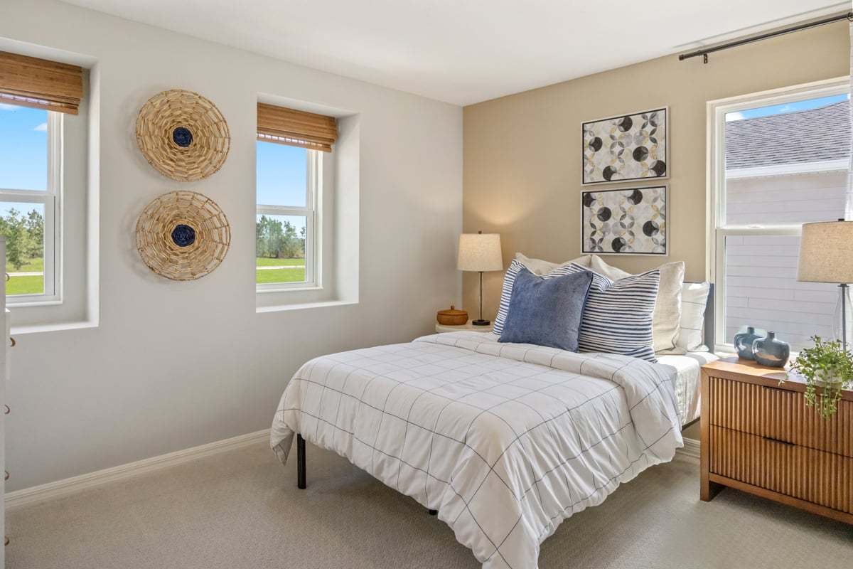 Plan 2107 Modeled - Spacious secondary bedrooms