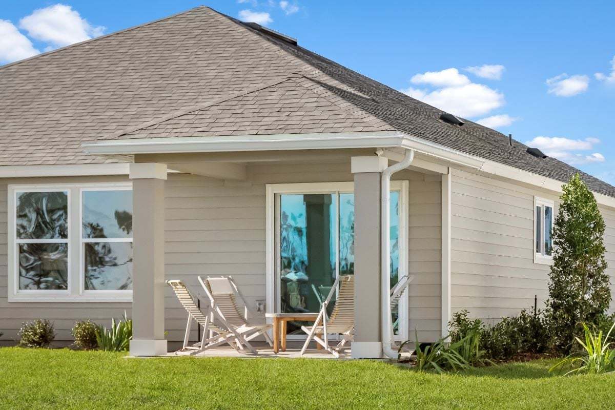 Plan 1541 Modeled - Optional covered patio