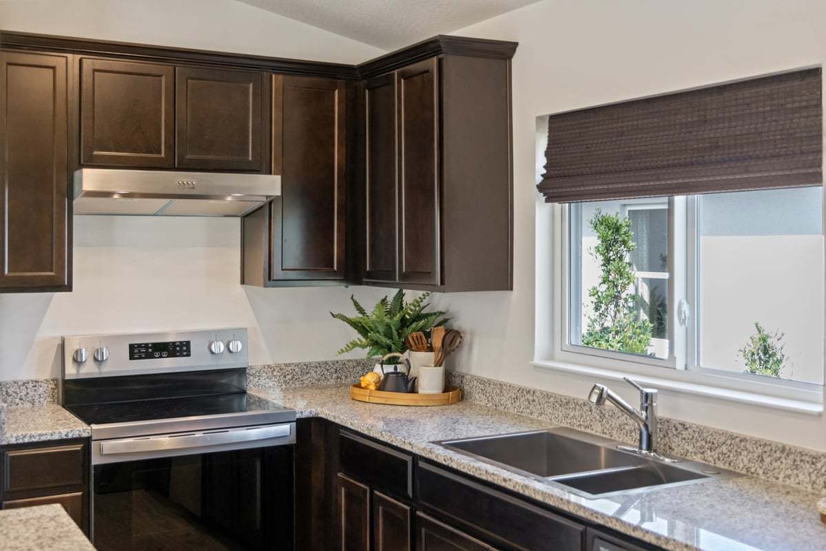 Plan 1511 Modeled - Shaker-style kitchen cabinets