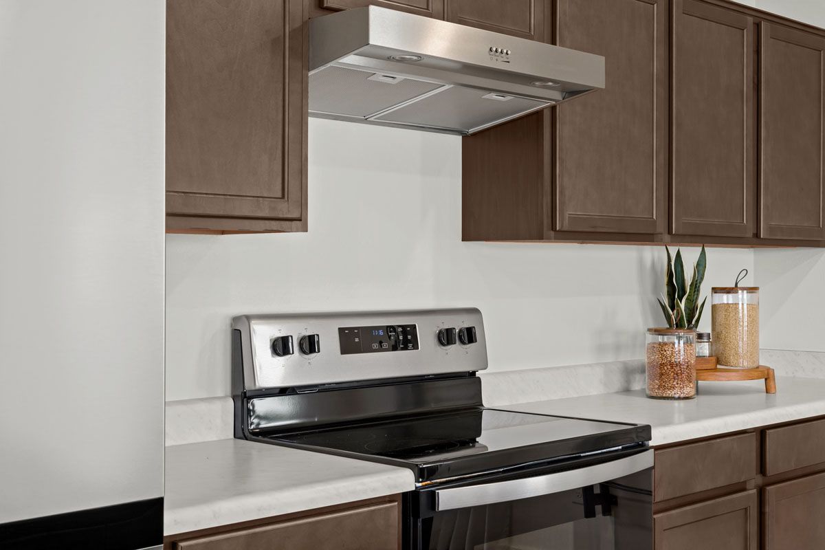 Plan 1718 Modeled - Stainless steel kitchen appliances