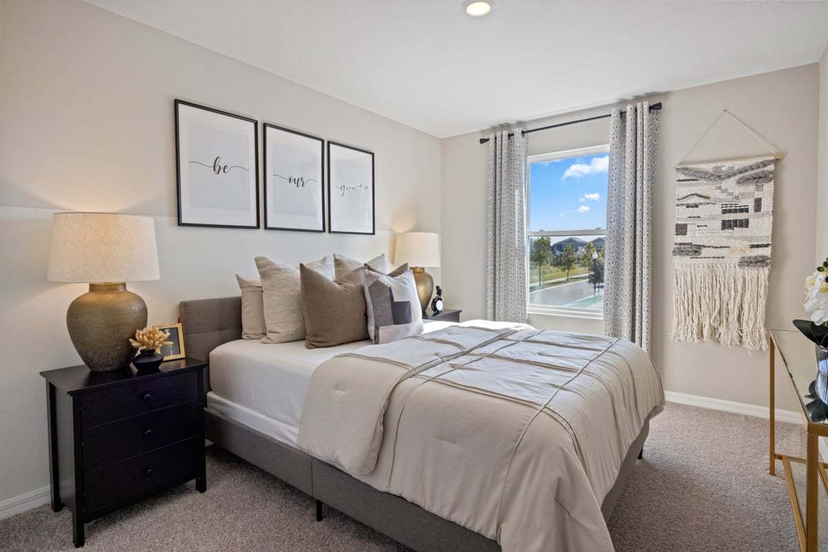Plan 1852 Modeled - Spacious secondary bedrooms