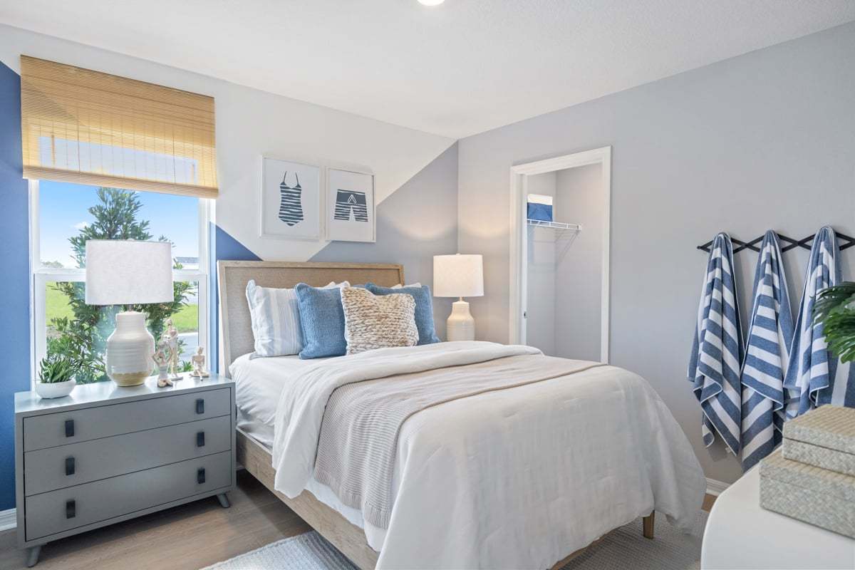 Plan 2342 Modeled - Walk-in closet at bedroom 2