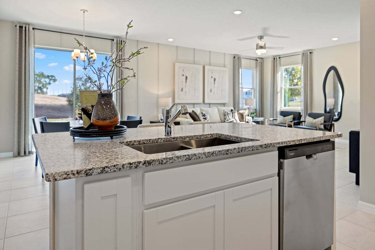 Plan 1852 Modeled - Kitchen island