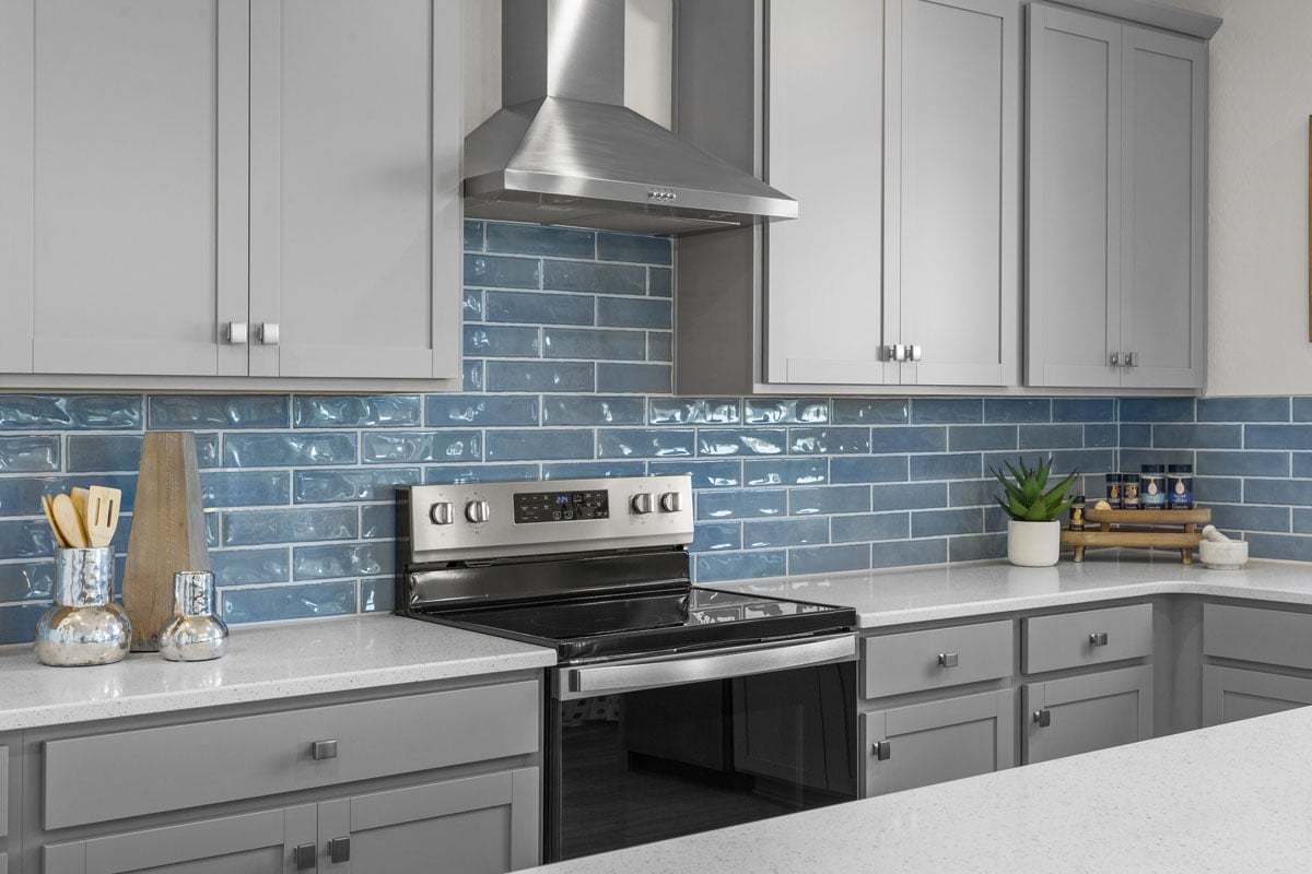 Plan 2636 Modeled - Kitchen tile backsplash