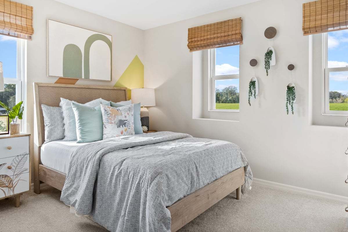 Plan 2107 Modeled - Spacious secondary bedrooms
