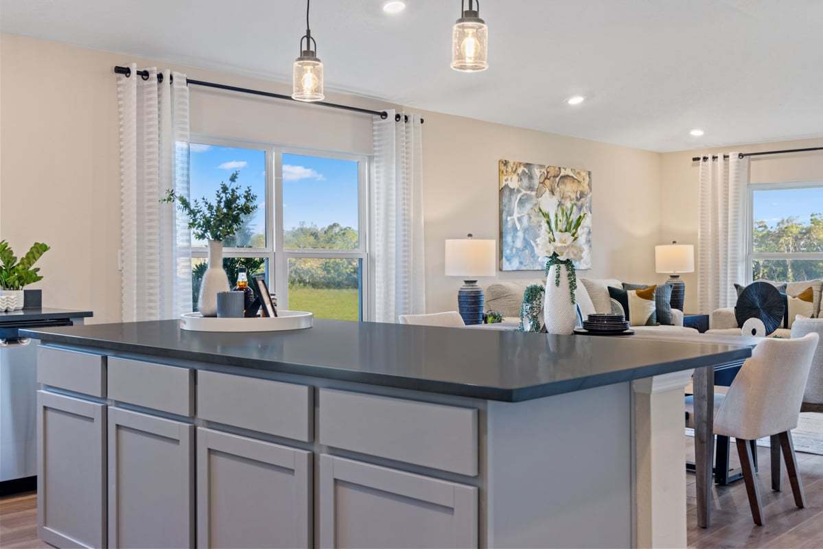 Plan 2168 Modeled - Kitchen island