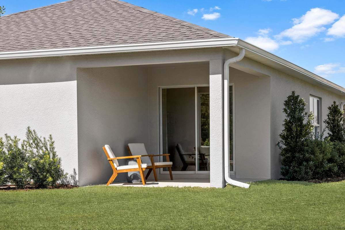 Plan 1501 Modeled - Covered patio