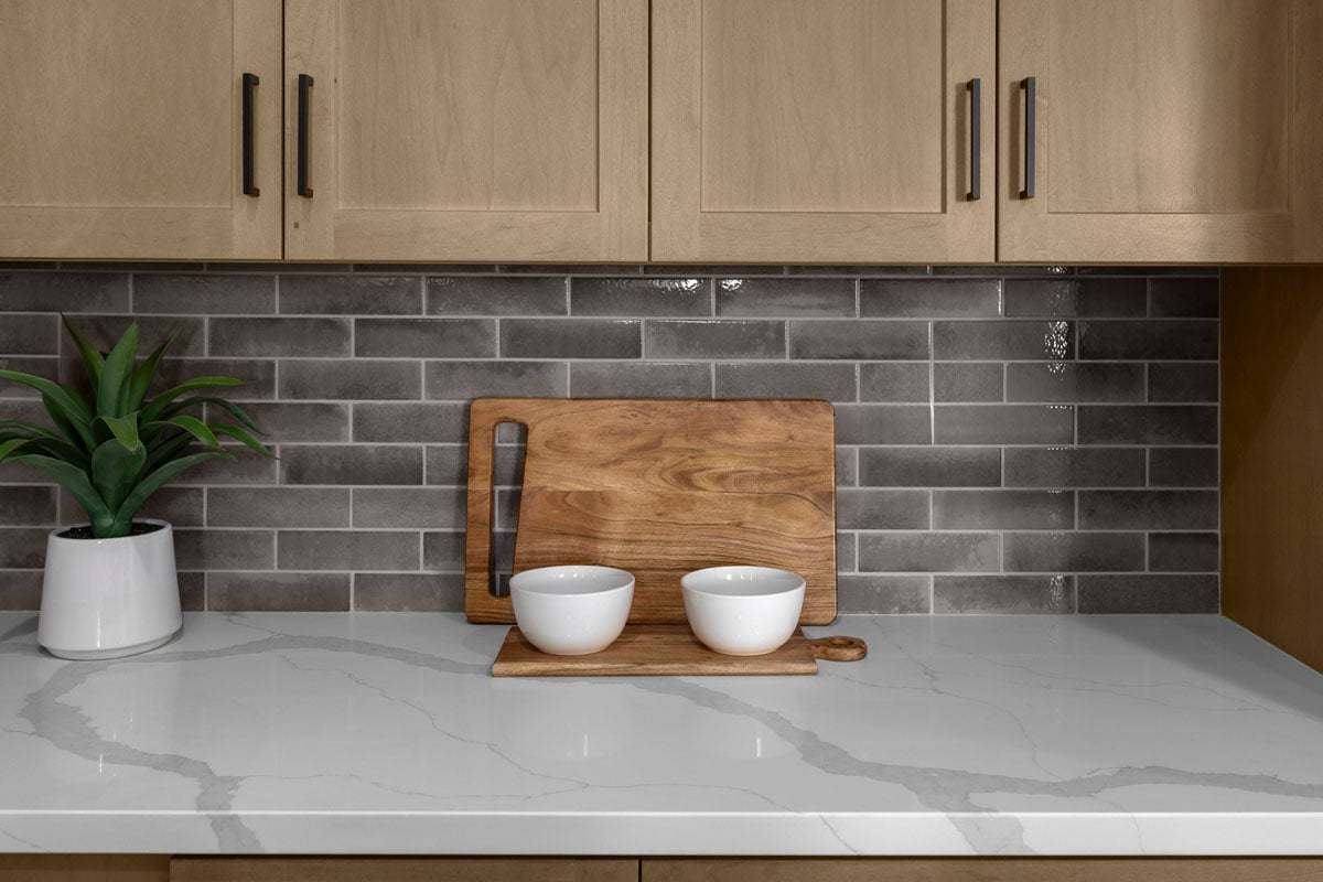 Plan 1291 Modeled - Optional quartz countertops and custom tile backsplash