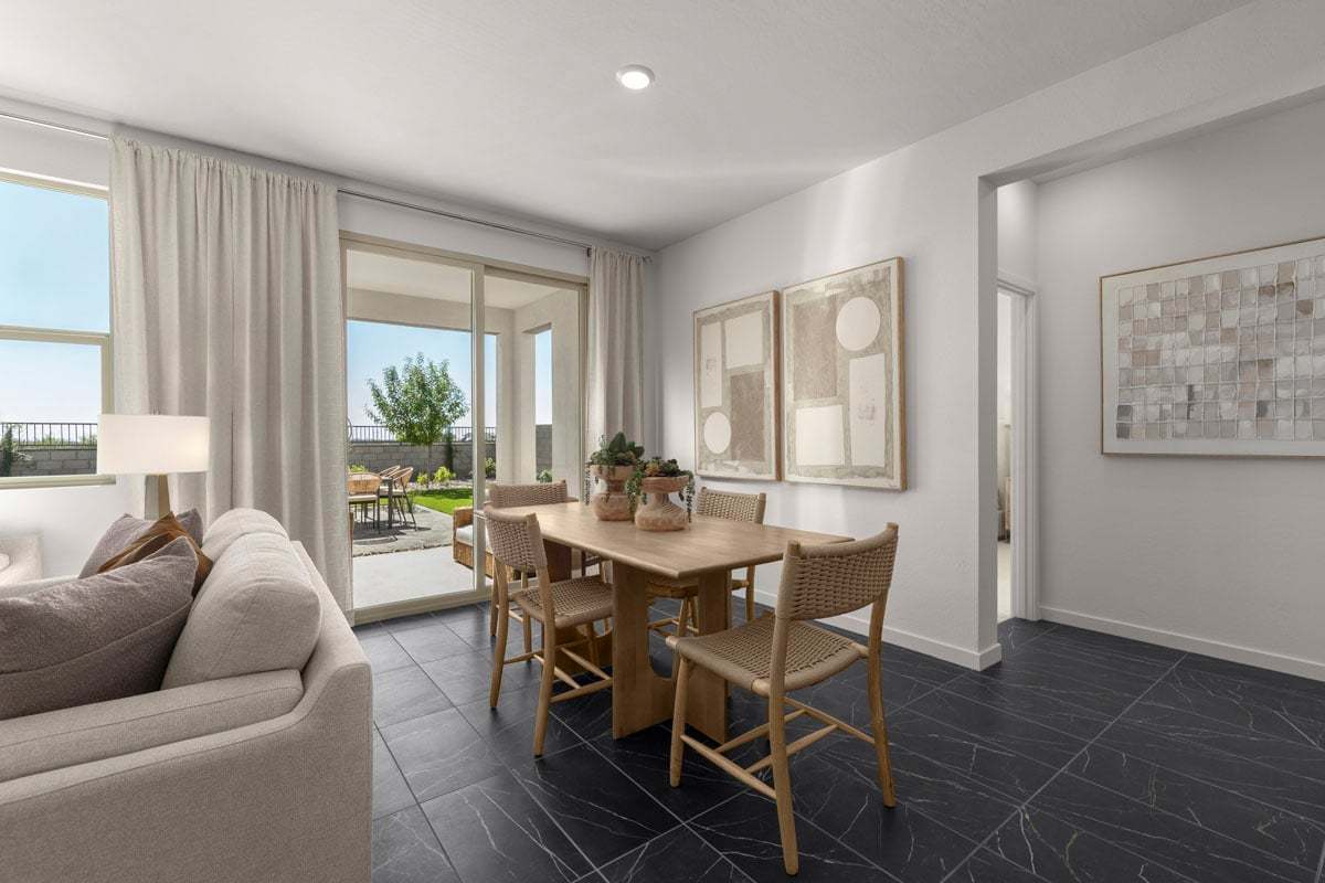 Plan 1439 Modeled - Dining area off great room