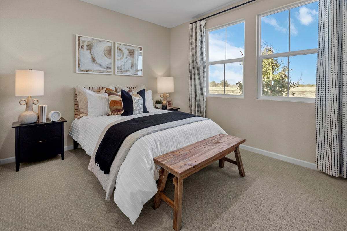 Plan 1600 Modeled - Spacious secondary bedrooms