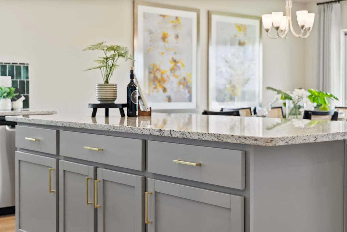 Plan 1707 Modeled - Kitchen island
