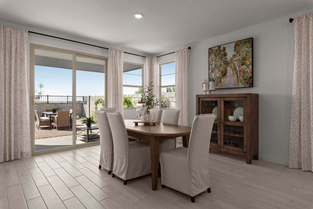 Plan 1849 Modeled - Dining area off great room