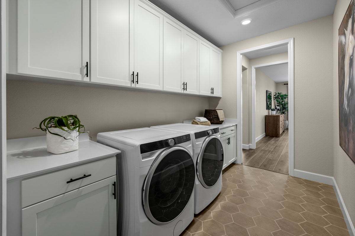 Plan 2308 Modeled - Large laundry room with storage