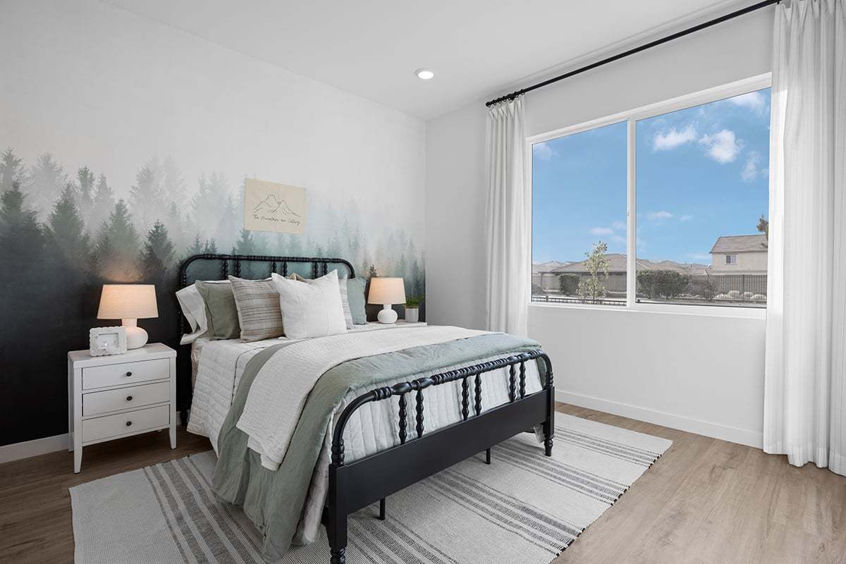 Plan 1878 Modeled - Luxury vinyl plank flooring at secondary bedrooms