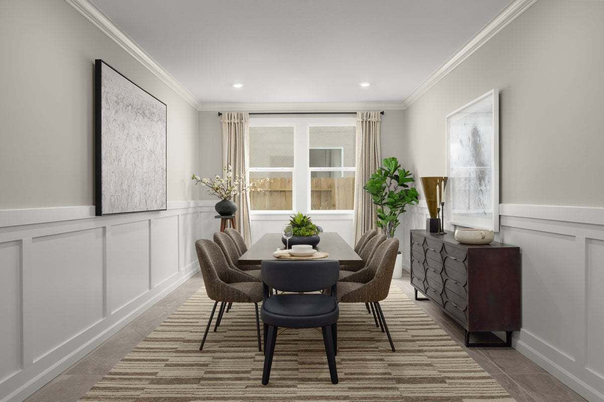 Plan 2321 Modeled - Formal dining room