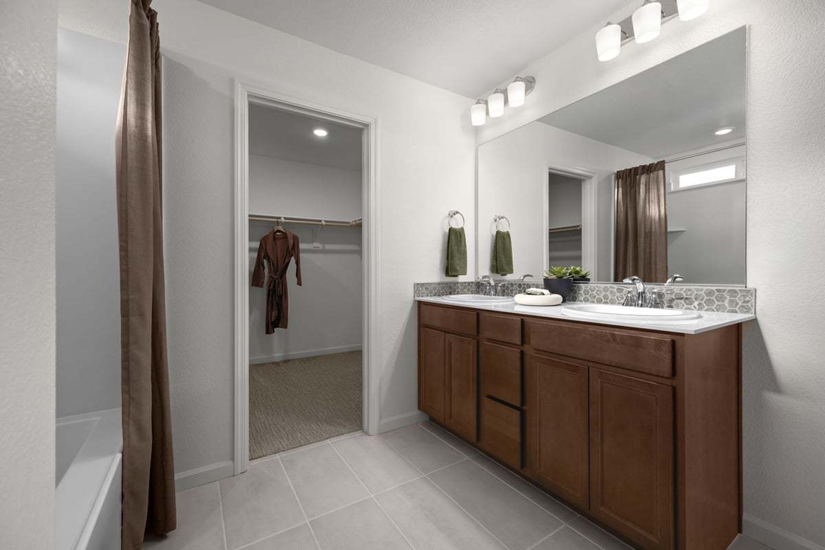 Plan 2282 Modeled - Dual-sink vanity at primary bath