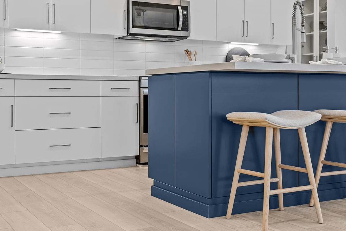 Plan 2089 Modeled - Split-finish kitchen island