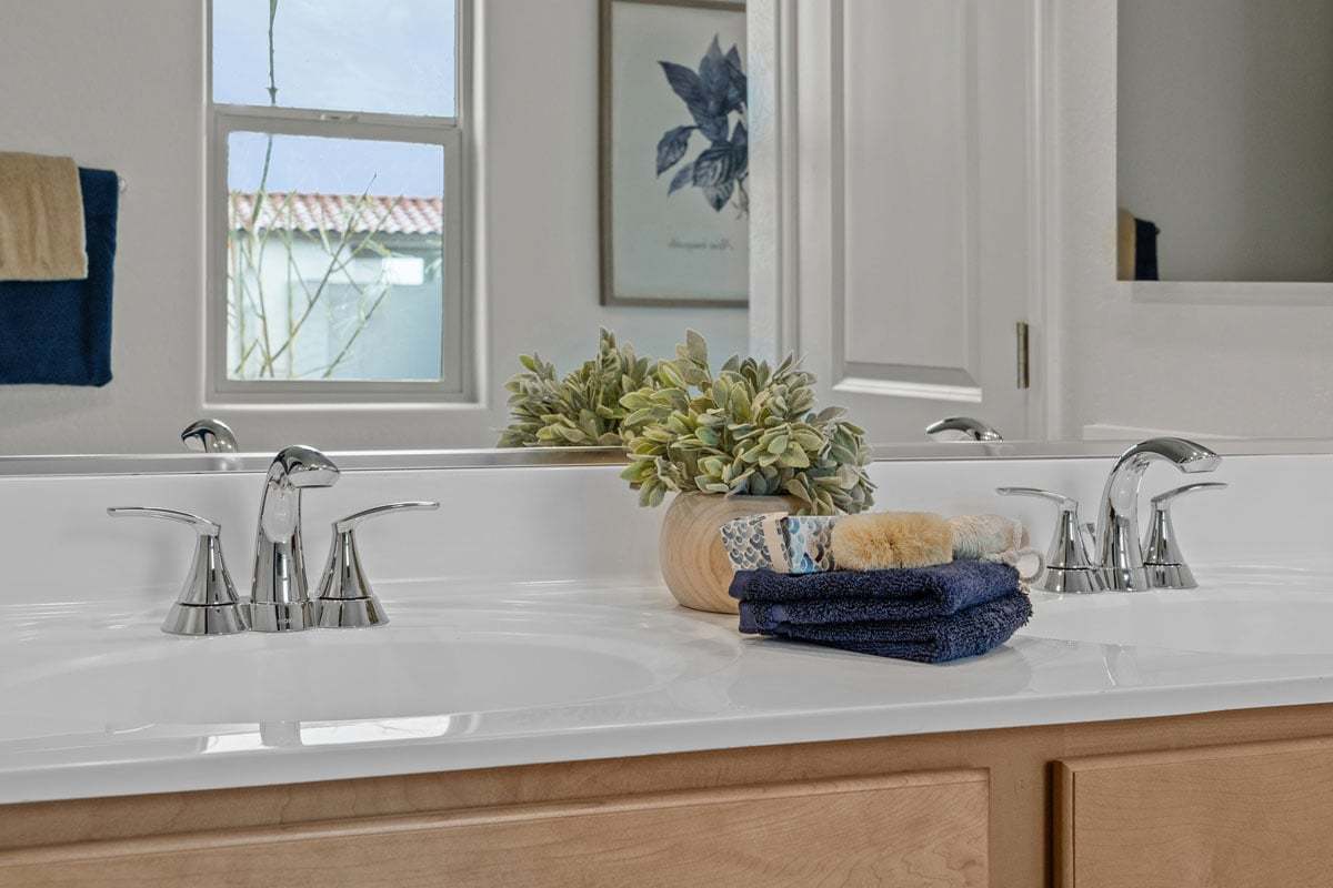 Plan 1637 - Dual-sink vanity at primary bath