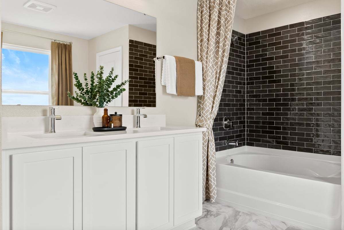 Plan 2320 Modeled - Dual-vanity at primary bath