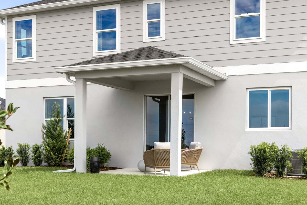 Plan 2320 Modeled - Covered patio