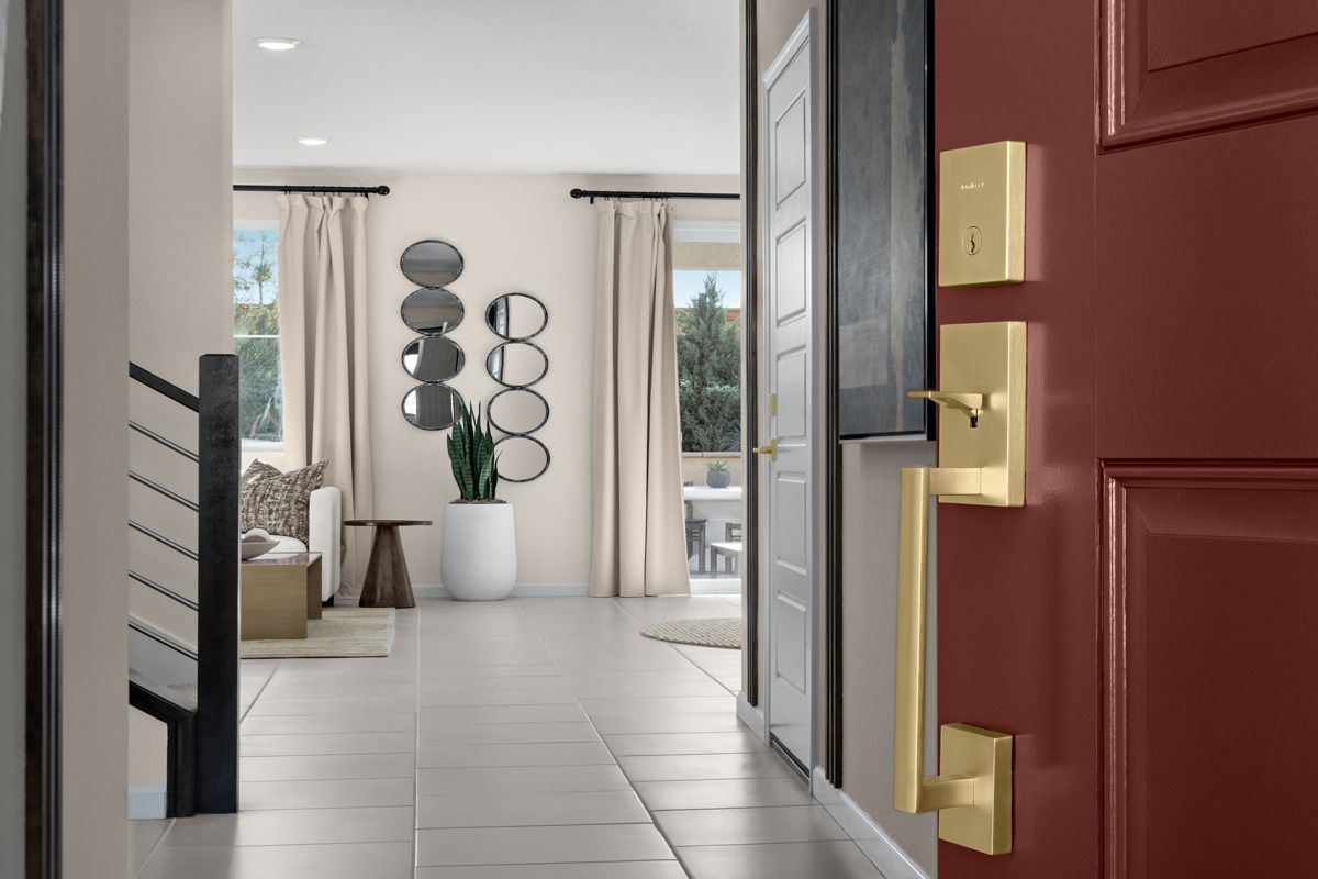 Plan 2385 Modeled - Kwikset entry door hardware