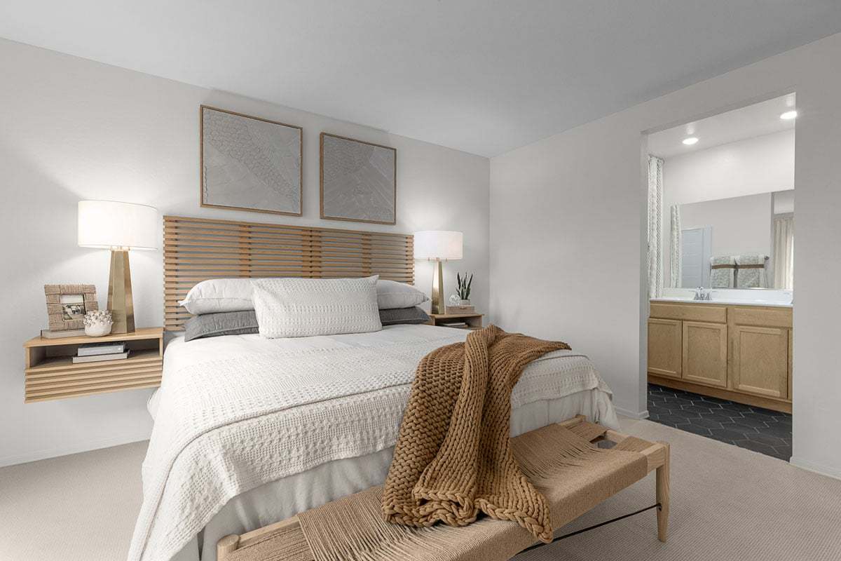Plan 1356 Modeled - Spacious primary suite