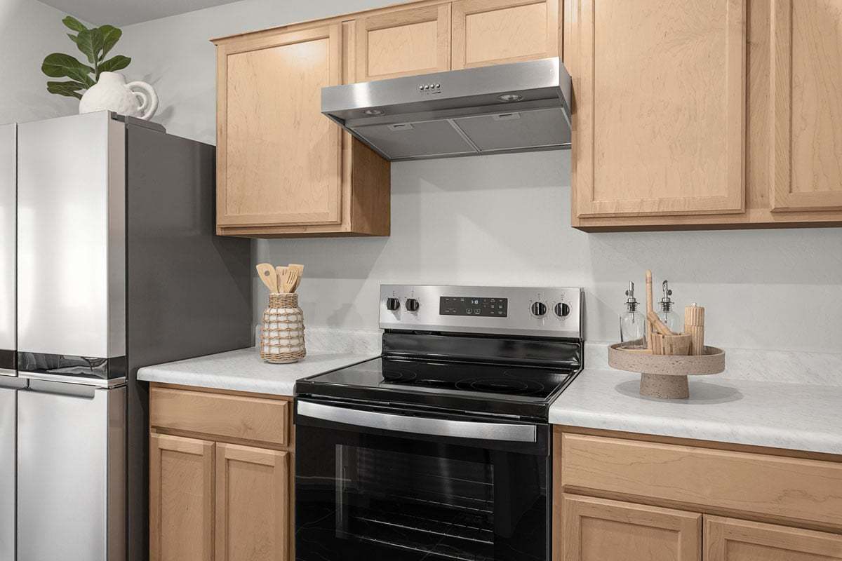 Plan 1356 Modeled - Stainless steel kitchen appliances