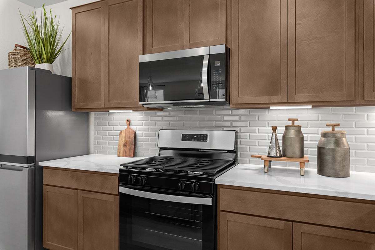 Plan 1849 Modeled - Kitchen tile backsplash
