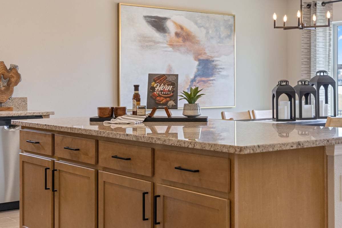 Plan 1541 Modeled - Kitchen island