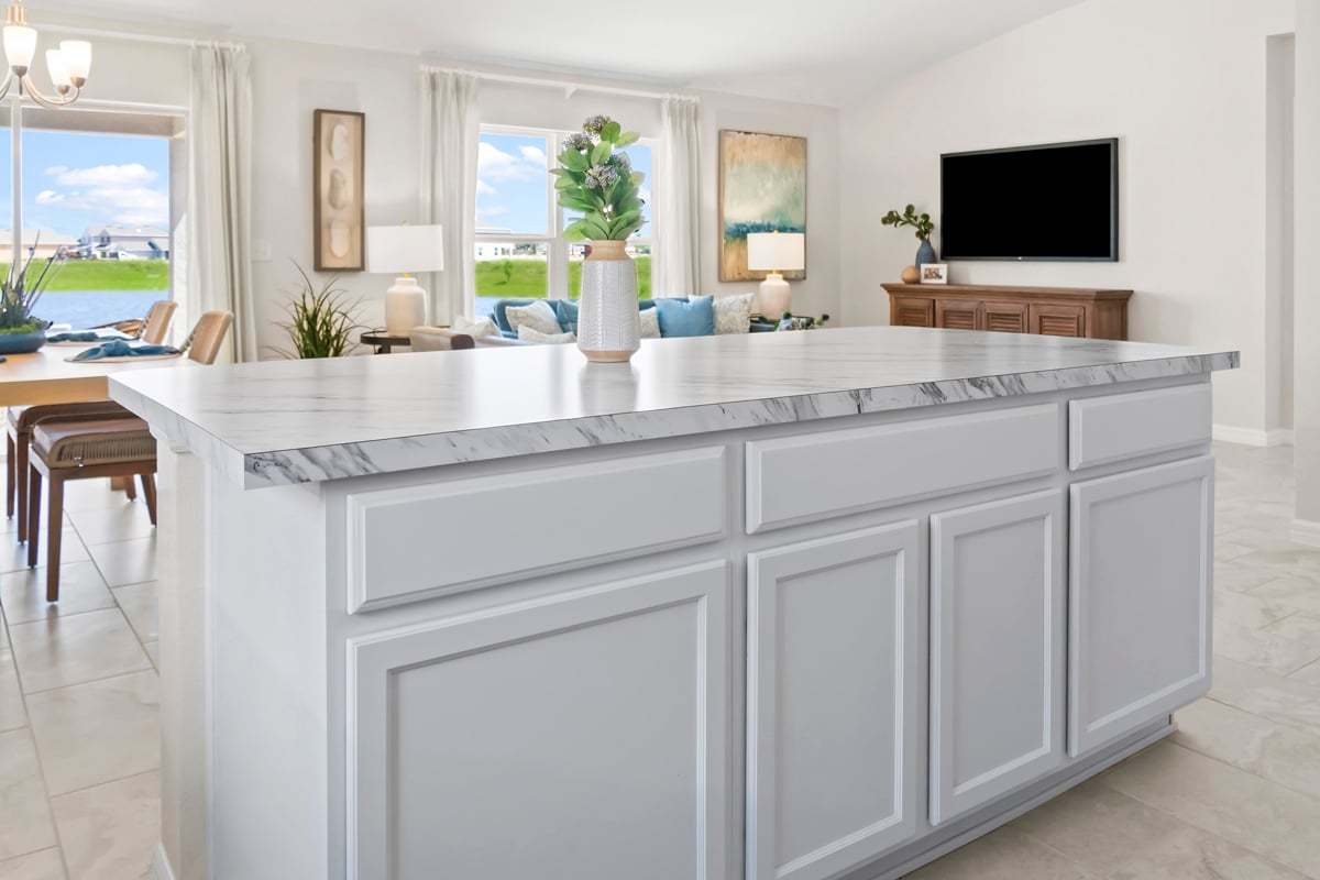 Plan 1707 Modeled - Kitchen island