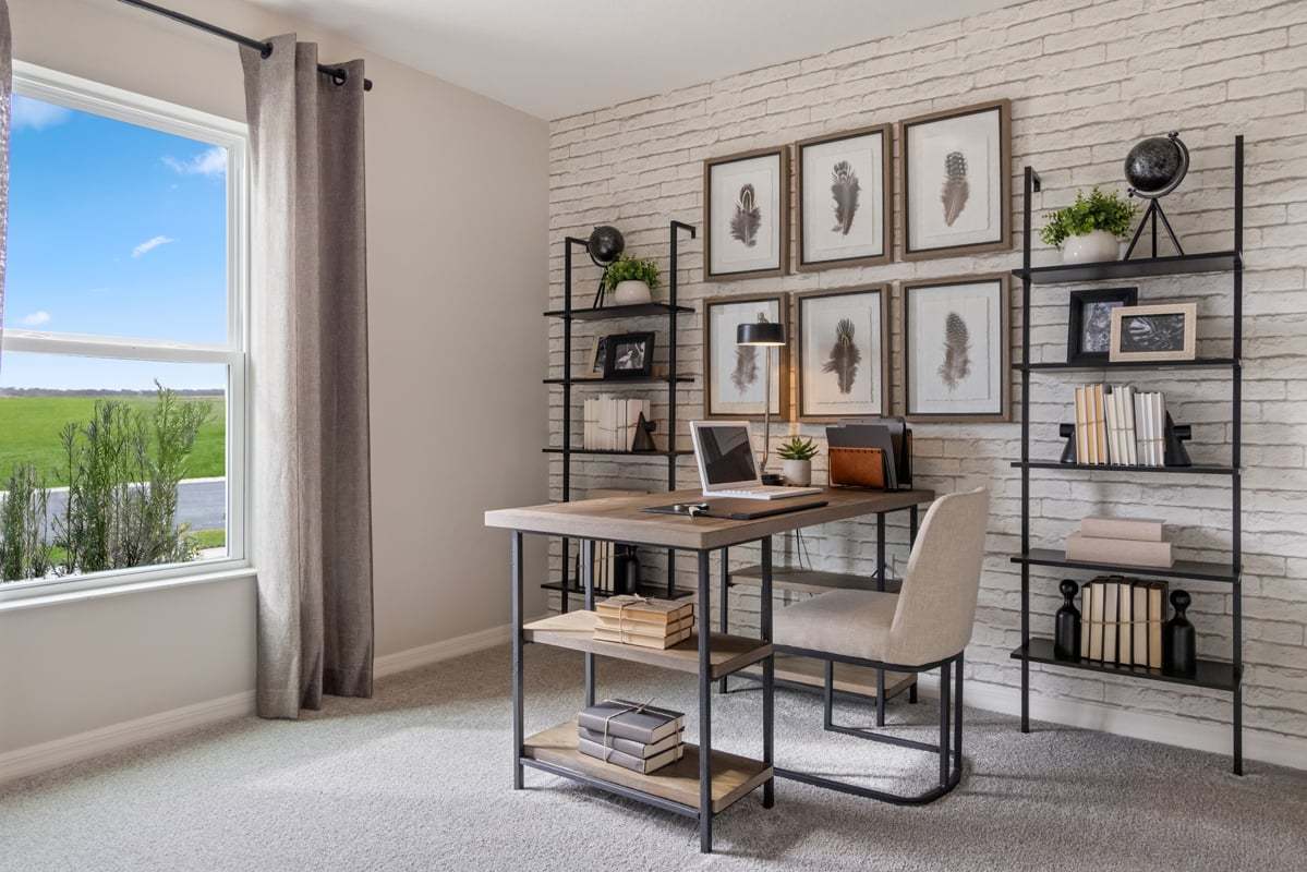 Plan 1541 Modeled - Spacious secondary bedrooms