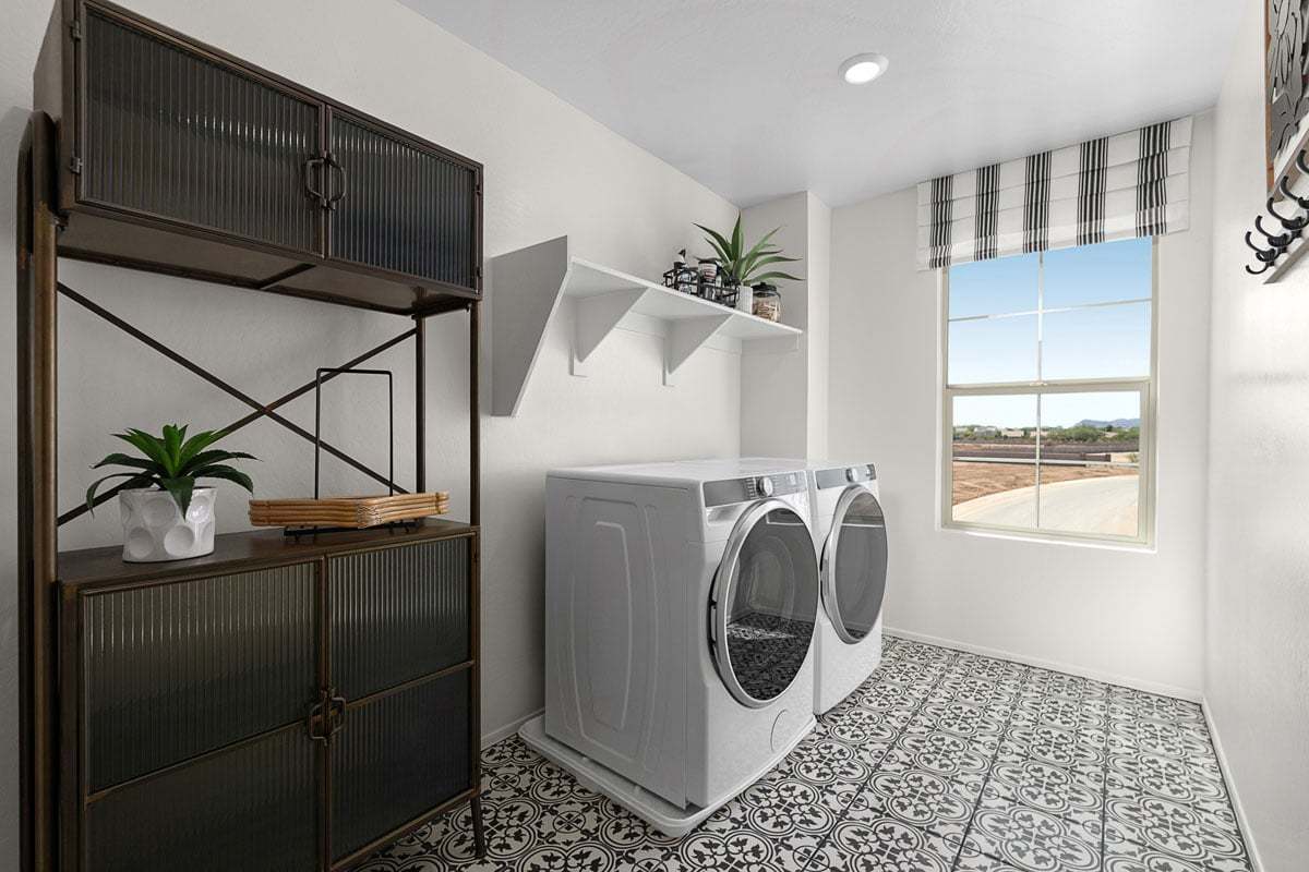 Plan 2373 Modeled - Upstairs laundry room