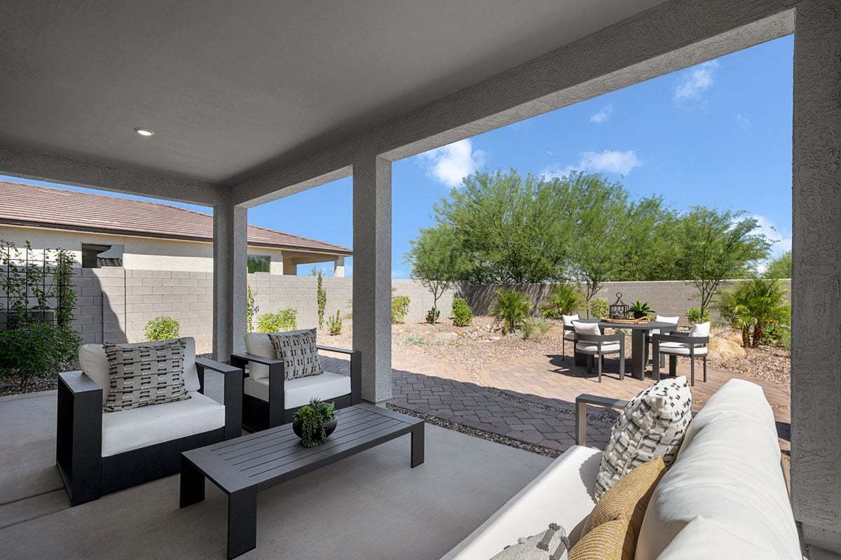 Plan 2373 Modeled - Covered back patio