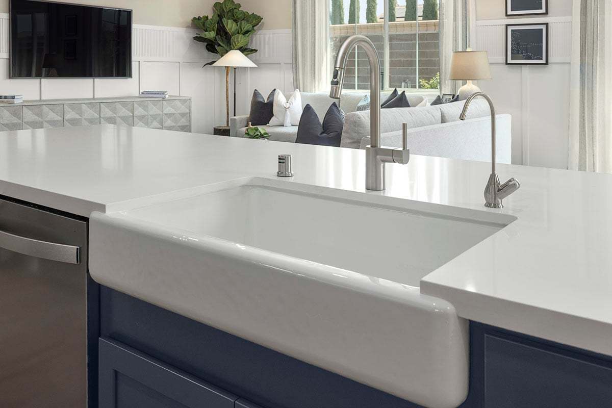 Plan 2621 Modeled - Farmhouse-style apron-front kitchen sink