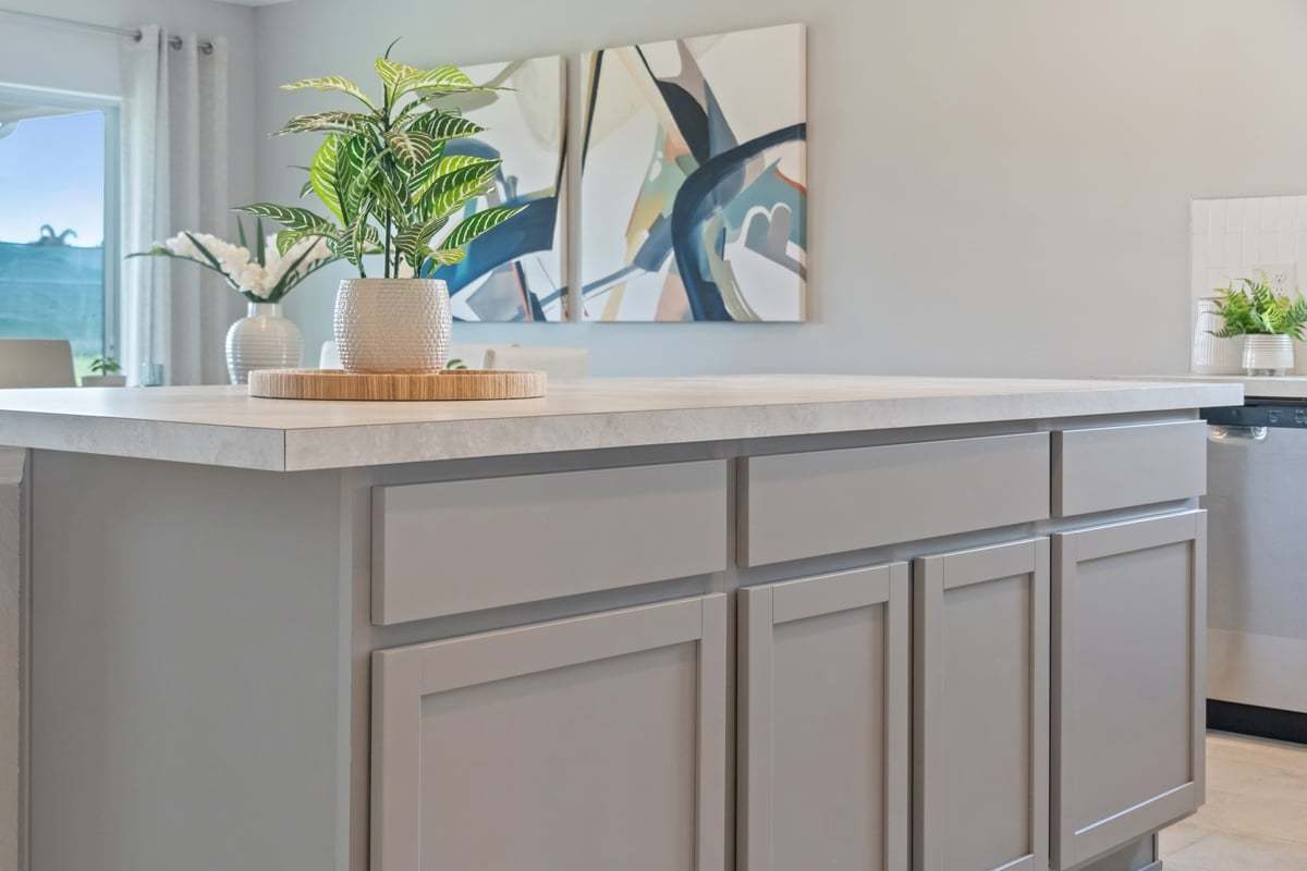 Plan 1707 Modeled - Kitchen island
