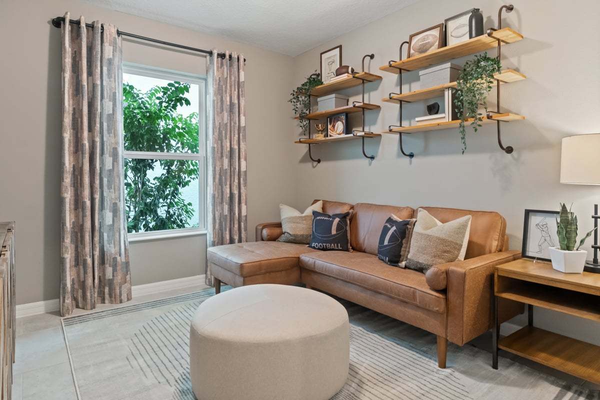 Plan 1707 Modeled - Spacious secondary bedrooms
