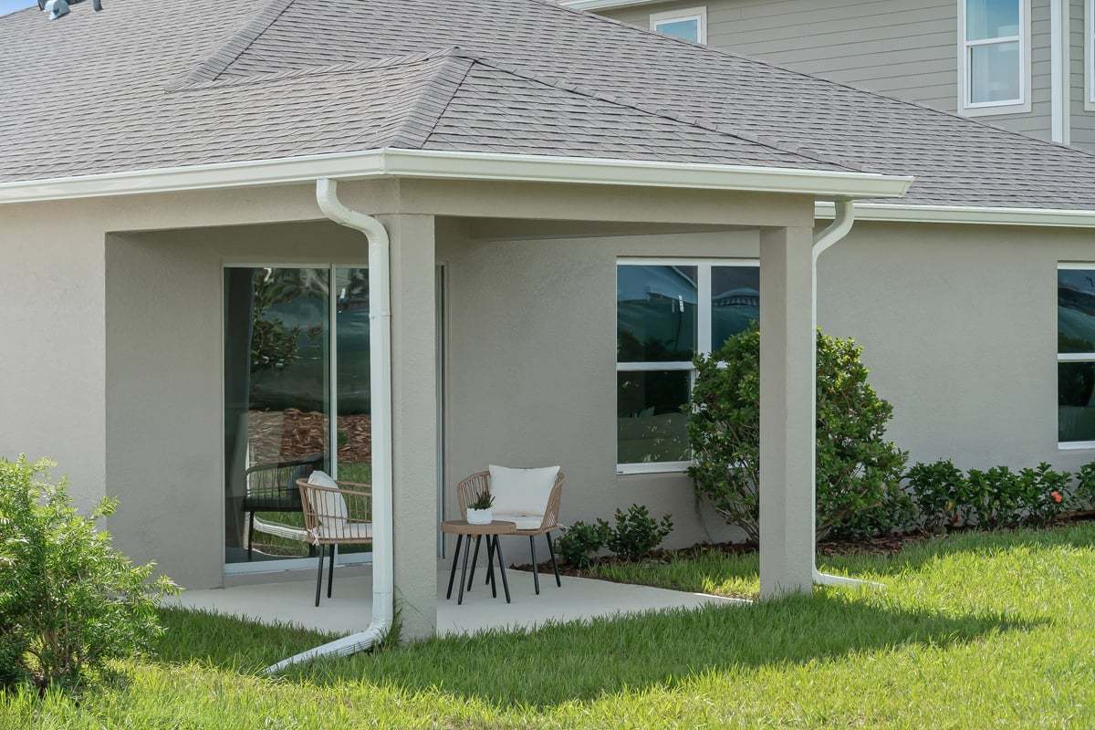 Plan 1707 Modeled - Covered back patio