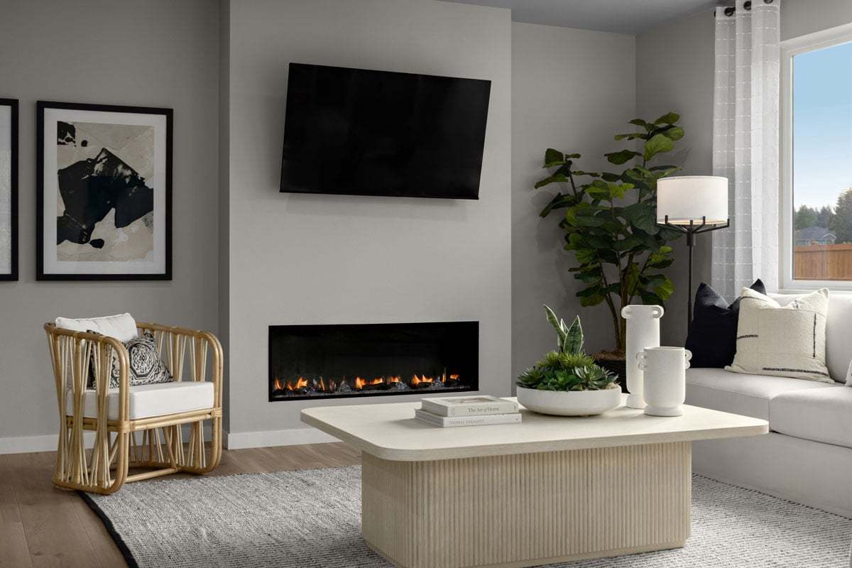 Plan 2565 Modeled - Fireplace at great room