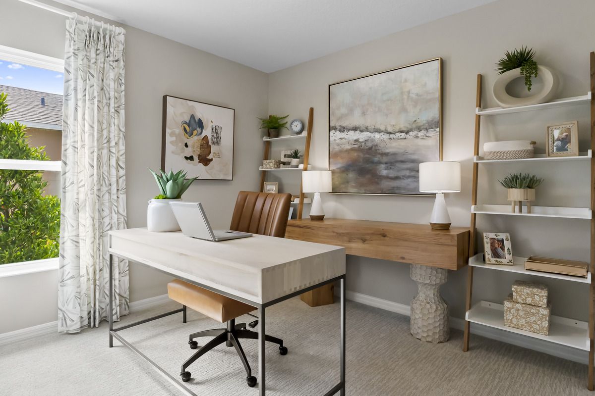 Plan 1637 Modeled - Spacious secondary bedrooms